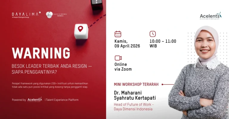 Daya Dimensi Indonesia Sukses Selenggarakan Mini Workshop Online “Besok Leader Terbaik Anda Resign: Siapa Penggantinya?”