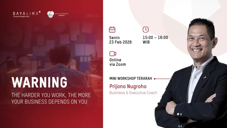 DLABS by Dayalima Group Sukses Gelar Mini Workshop Virtual: “WARNING – The Harder You Work, The More Your Business Depends on You”